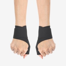 EGOJIN 雙層壓縮薄型護腕雙手組, 1組, 黑色