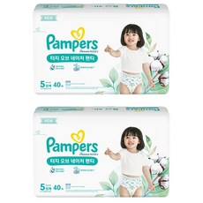 팸퍼스 터치 오브 네이처 팬티형 기저귀 아동공용, 5단계, 80매