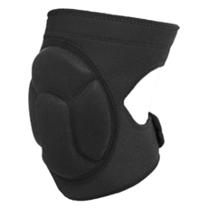 AOLIKES 奧力克斯 加厚海綿護膝 適合腿圍33-44cm 尼龍 彈力黏貼布 健康運動 膝蓋防護, M, 黑色, 1雙