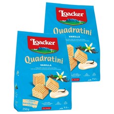 Loacker 萊佳哈斯 方角哈斯餅 香草口味, 250g, 2包