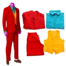 Stupid 女款瓦昆小丑夾克 + 襯衫 + 背心 + 褲子套裝