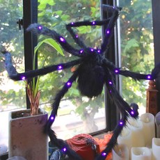 초대형 LED 거미, 블랙, 1개