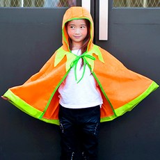 兒童南瓜連帽斗篷