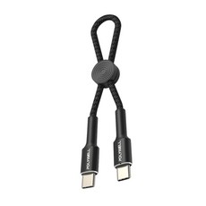 POLYWELL 寶利威爾 Type-C To Lightning 極短收納PD快充線適合行動電源 PW15-W45-A363, 12cm, 1條