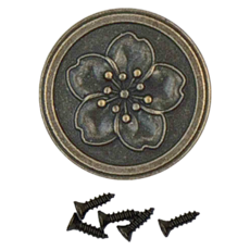木百貨 前扣 + 螺絲 10入 青古銅50-92, 1包