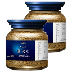AGF 微奢華咖啡店 華麗柔順咖啡, 80g, 1入, 2罐