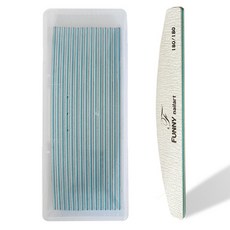 趣味美甲斑馬銼刀 180 粒度 15 件, 混合顏色, 1個