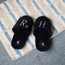 ROOM&HOME 天鵝絨露趾室內拖鞋