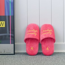 ROOM&HOME 絲絨室內鞋, 1個, 粉紅色