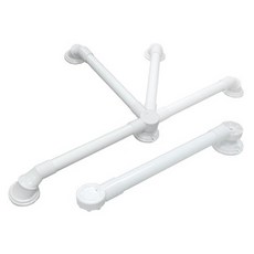 ORANGE PLUS 悅康品家 多角度浴室安全扶手, 耐鏽管/ABS材質, 61 x 61cm, 白色, 1個