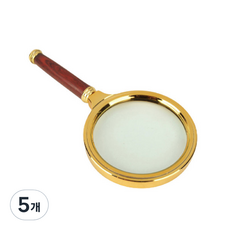 하리코 손잡이 돋보기 60mm, 5개, 골드