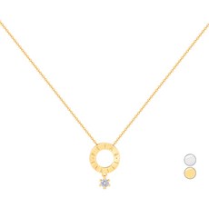 프리마클라쎄 여성용 데일리 심플 볼 큐빅 체인 목걸이 MHJ17100004