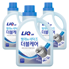 LiQ 洗衣與洗衣槽雙效護理 一般用 瓶裝, 3個, 2.7L