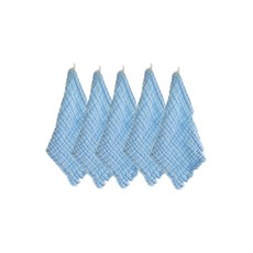 更乾淨棉質洗碗廚房抹布 藍色, 5個