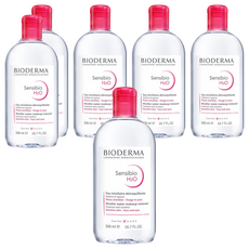 BIODERMA H2O高效潔膚液 粉瓶, 6瓶, 500ml