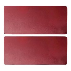 咪咪購物 北歐風隔熱防水皮革餐墊 時尚餐桌墊/滑鼠墊, 英爵紅, 40 x 35cm, 2入