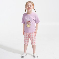 BERRYMAY 兒童涼感透氣格紋涼爽褲