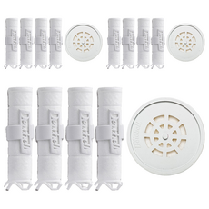 Dewbell 旅行用沉澱物過濾替換濾芯 4入+石灰質過濾器組, 3組, 無香