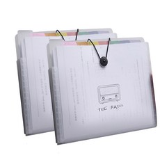 Seeti文件文件夾收納盒 8格, 2個, 收音機