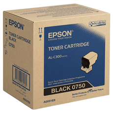 EPSON 原廠黑碳粉匣列印張數 0750/C13S050750/C300 C13S050750 7300張, 1個, 黑色