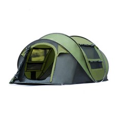 Vinson mASSIF TICLA 高級一觸式頂棚帳篷 + 頂層組成, 5人, 綠色