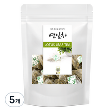 숲으로허브 연잎차 삼각티백, 1g, 100개입, 5개