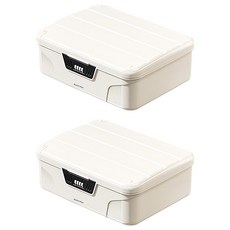 Market Plan Core 多用途密碼收納盒, 2個, 白色