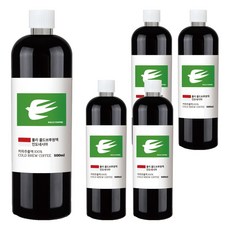 룰리커피 더치커피 콜드브루 커피 원액 인도네시아, 500ml, 5개, 1개입