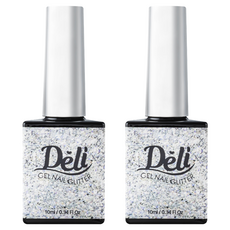 Deli Beauty 凝膠美甲亮片, GL10 極光閃耀, 10ml, 2個