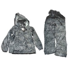 WOLF WALKERS 兩件式雨衣 隱藏式連帽設計 袖口鬆緊魔鬼沾設計