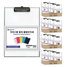 Young OH 水晶板夾 A4, 透明, 20個