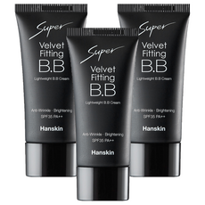 Hanskin Super Velvet Fitting BB 霜 SPF35 PA++ 30ml GH990695, Natural beige, 30g, 3條