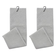 Robroco 超細纖維高爾夫球清潔毛巾, 麻灰色, 2個