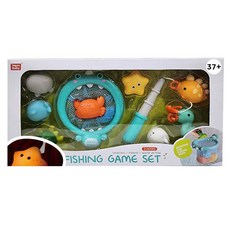 Joykids 2合1寶寶恐龍撈網釣魚洗澡玩具豪華組, 混合色