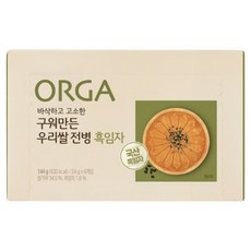 올가홀푸드 구워만든 우리쌀 전병 흑임자, 1개, 흑임자맛, 144g
