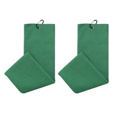 Robroco 超細纖維高爾夫球清潔毛巾, 綠色, 2個