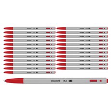 모나미 153 유성볼펜 0.5mm, 적색, 24개