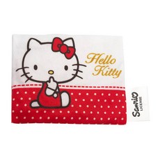 Hello Kitty 凱蒂貓 絨毛隨身面紙套, 紅白色