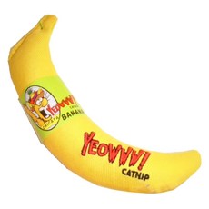 YEOWWW! 貓草玩具 經典香蕉, 柔軟舒適，激發玩耍天性，舒緩情緒, 1個