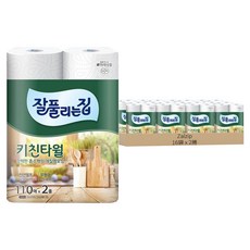 Zalzip 天然紙漿廚房紙巾, 4捲, 8袋