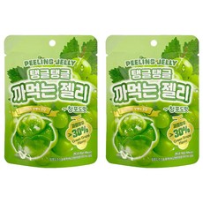 剝皮軟糖 青葡萄口味, 2袋, 40g