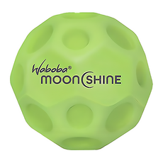 Waboba MoonShine 發光月球彈力球, 6cm 綠色, 5歲以上適用, 1個
