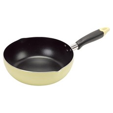 Pearl Life 珍珠金屬 IH適用煎鍋 氟塗層 HC-395 黃色, 24cm, 1個