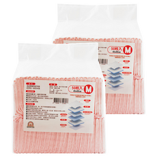 寵物夢工廠 高品質寵物尿布墊 經濟包 一般款 粉 M, 50片, 2包