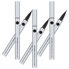 미샤 내추럴 픽스 브러쉬 펜 아이라이너 0.6g, 블랙, 3개