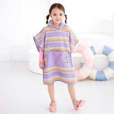 WALTONKIDS 兒童多色毛巾沙灘浴袍