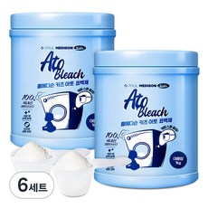 폴메디슨 키즈 아토 표백제 + 계량스푼 세트, 1kg, 6개