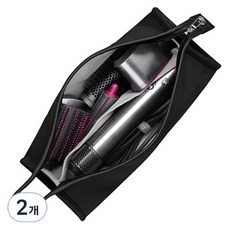 PICKYPICKS 吹風機直髮夾收納便攜包, 2個, 黑色