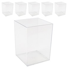 i-MATE 方形多功能筆筒, 透明, 2套