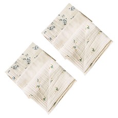 李宇雅夫人紗布抹布藍花+月見草+小張基本套裝, 6個